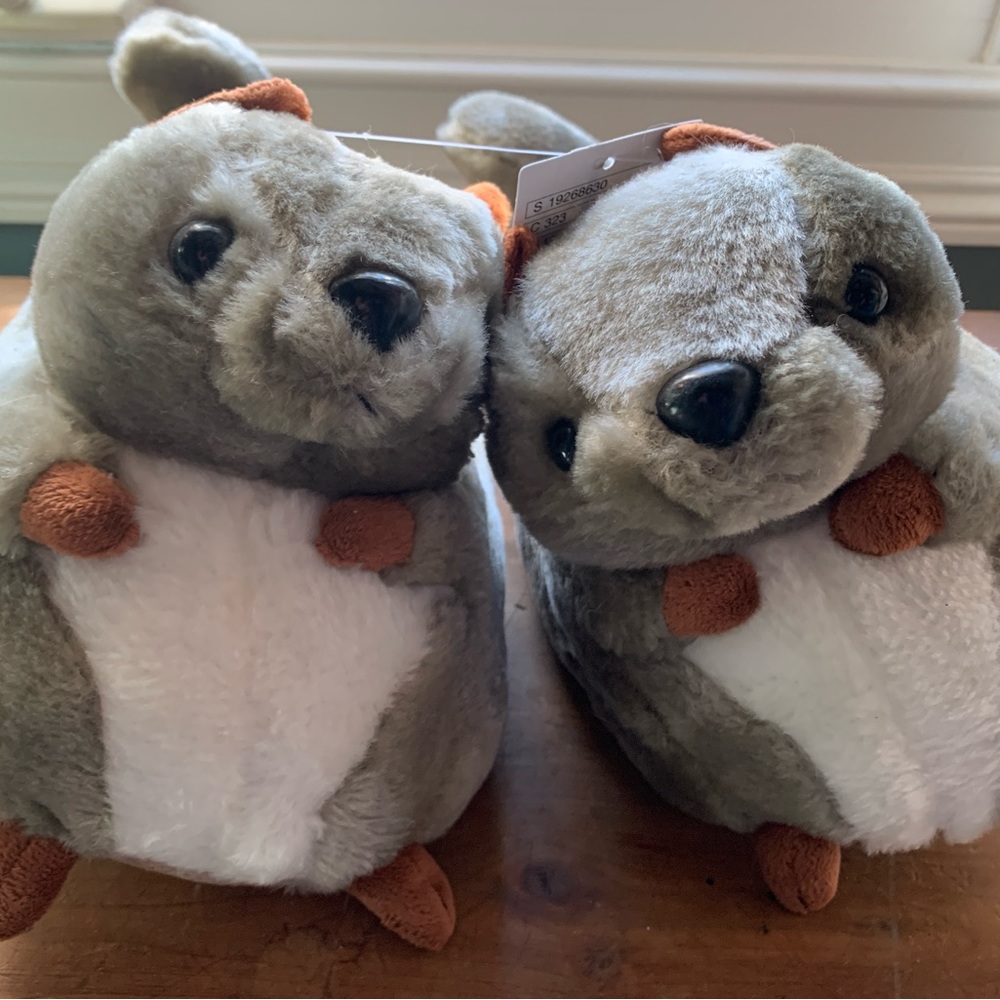 Urban Outfitters Novelty Squirrel slippers